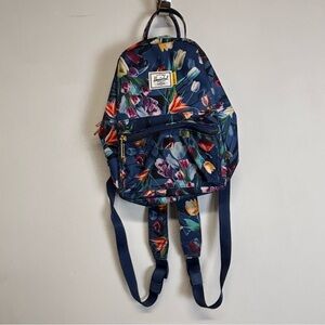 Herschel Hoffman Floral Mini Blue Backpack